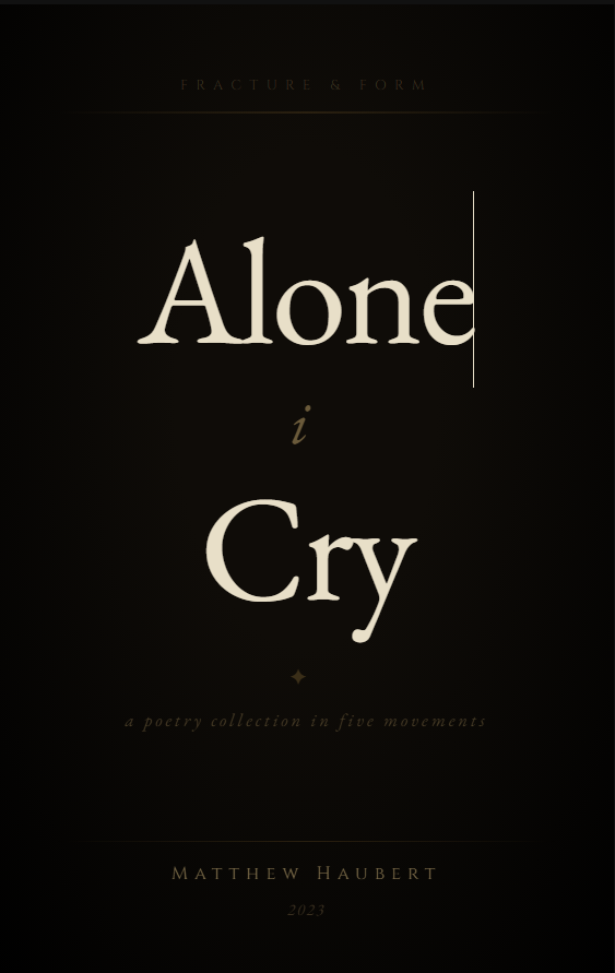 Alone I Cry book cover