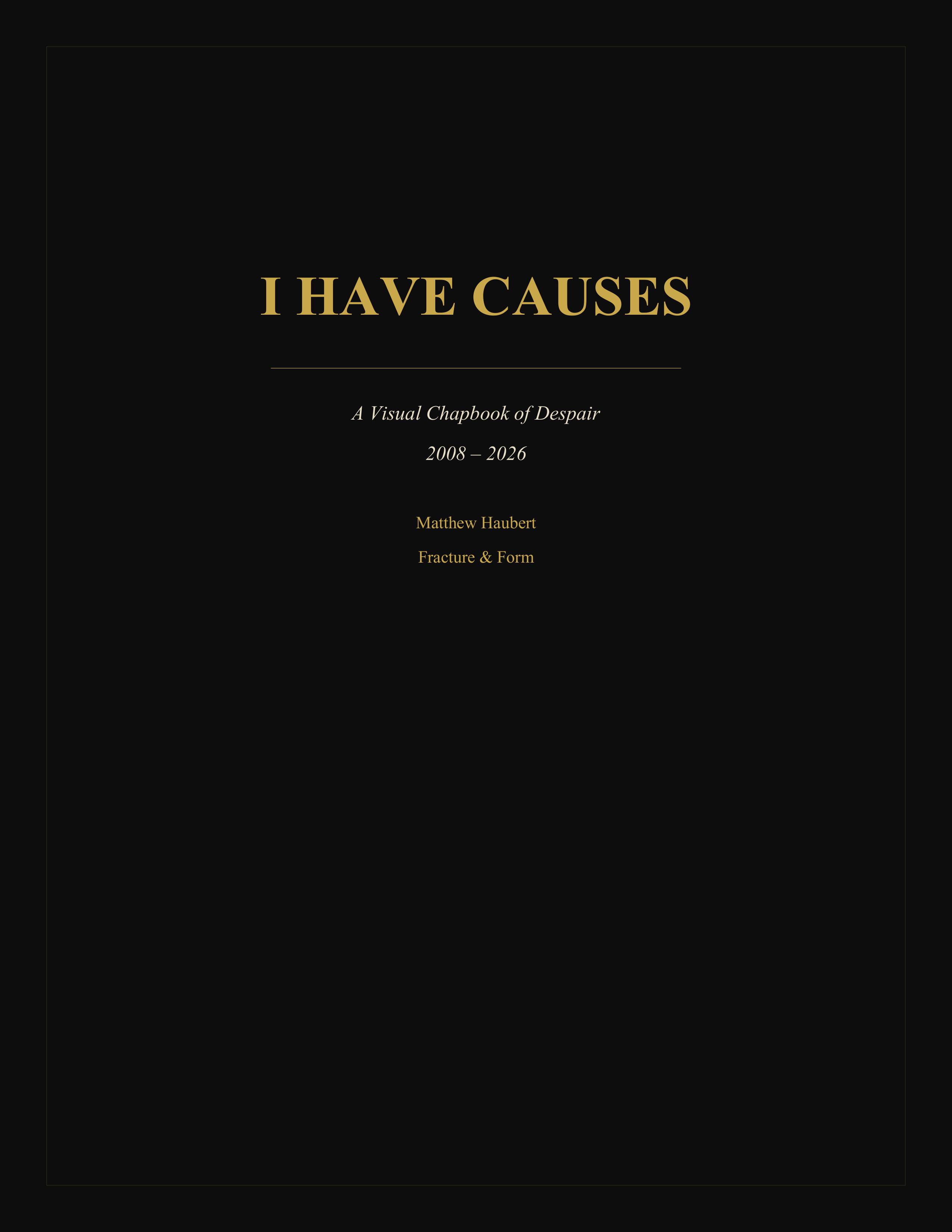 I Have Causes book cover